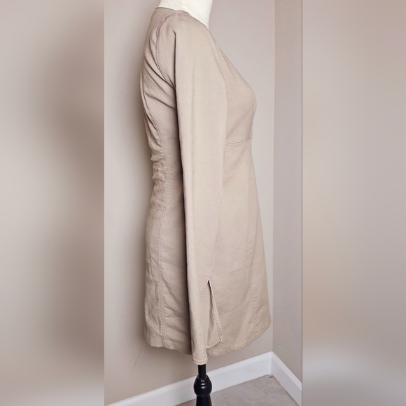 Zara Sweetheart Neckline Long Sleeve Mini Dress Size Medium - Picture 4 of 10